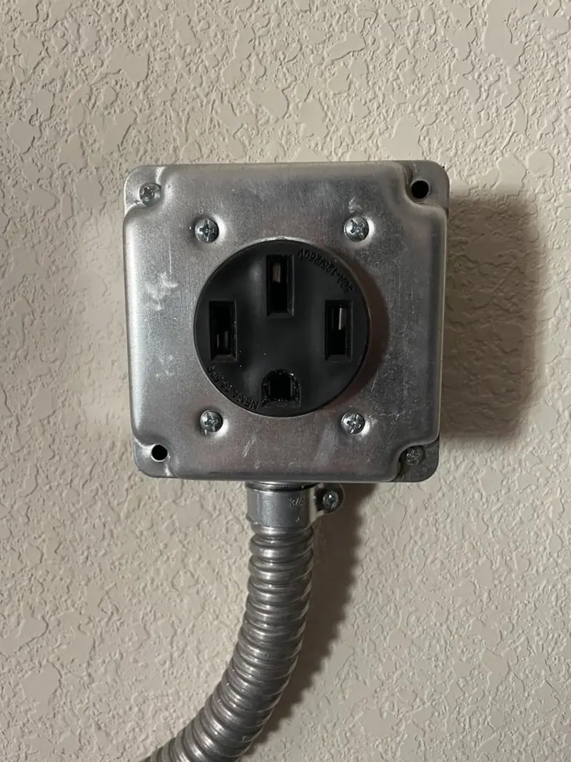 NEMA 14-50 outlet installed for Electrical Panel Upgrade in Berkley
